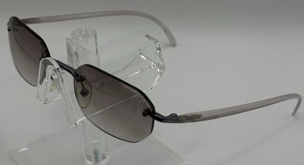 Roberto Verino RV G612 Sunglasses 48-20 135 Grey Rimless Oval